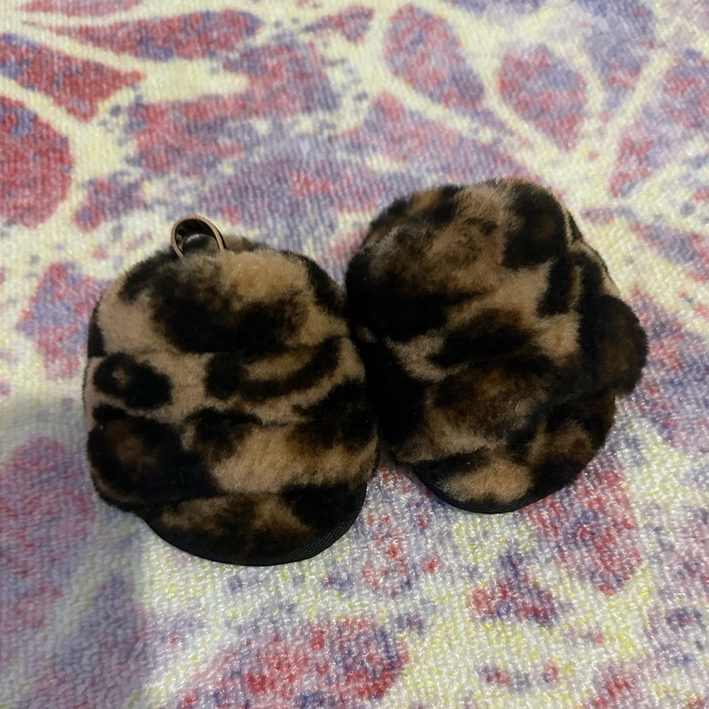 Infant Girl UGG Fur Slides as 2/3